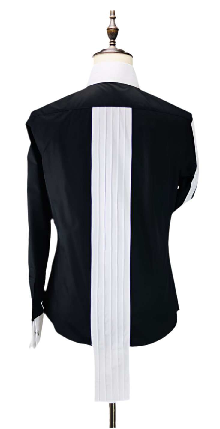 Dennard Two-Tone Pleated Shirt