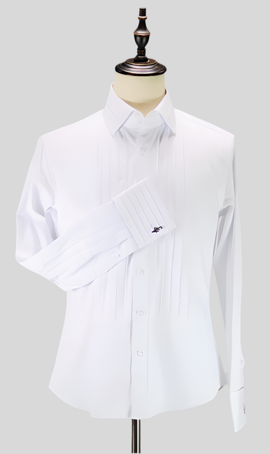 Dennard Pleated French Shirt