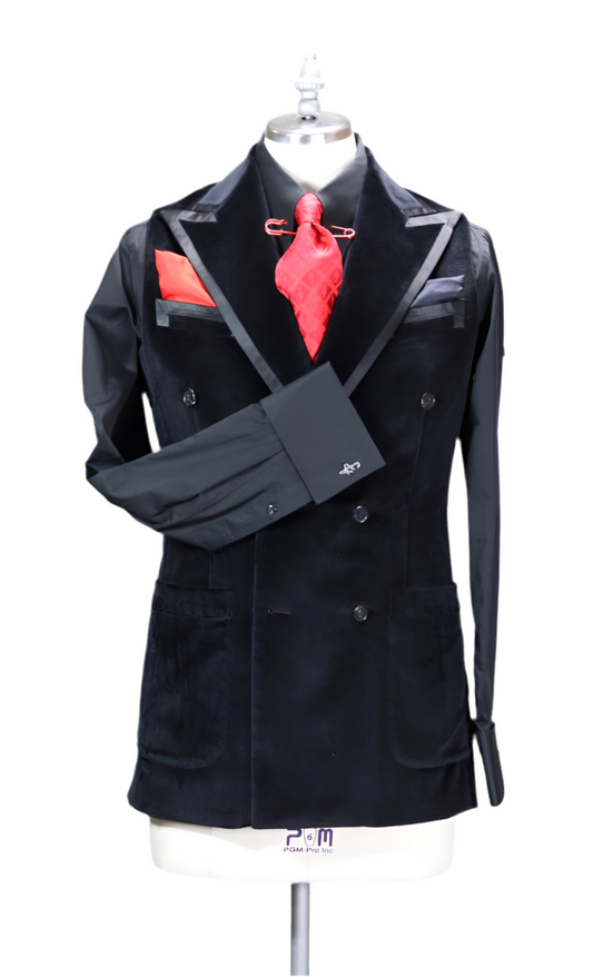 Black Velvet Sleeveless Jacket