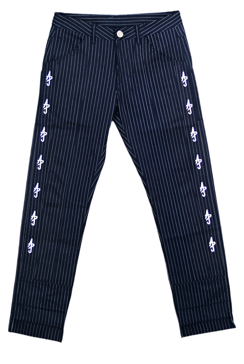 Pinstripe Denim Trouser