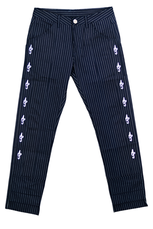 Pinstripe Denim Trouser