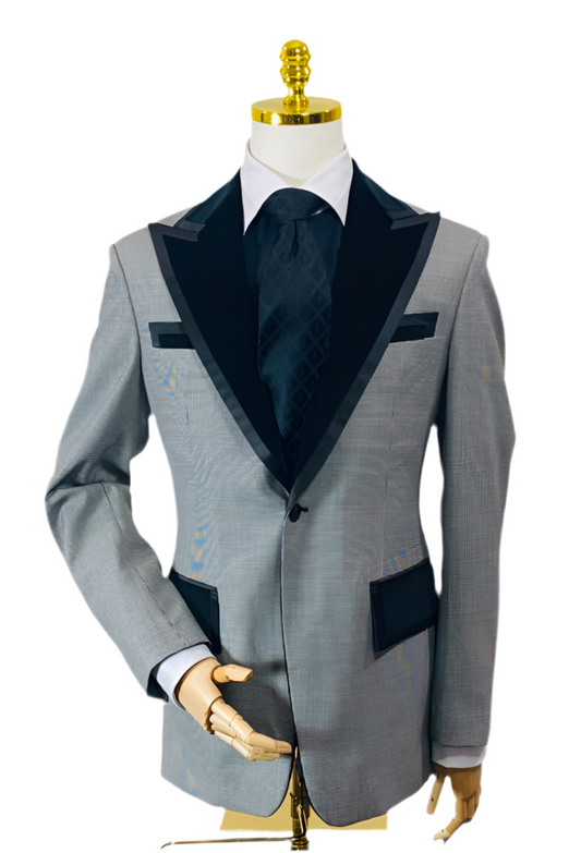 Black ADJ Monogram Tie