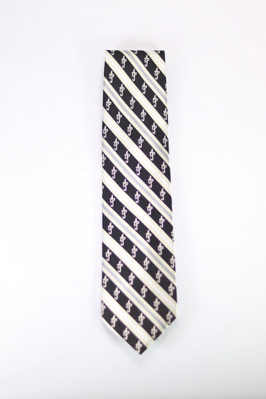 Black Multi Silk Tie